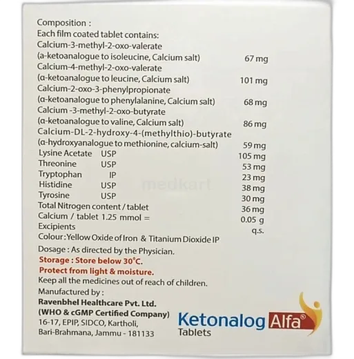 ketonalog alfa tablet 10's